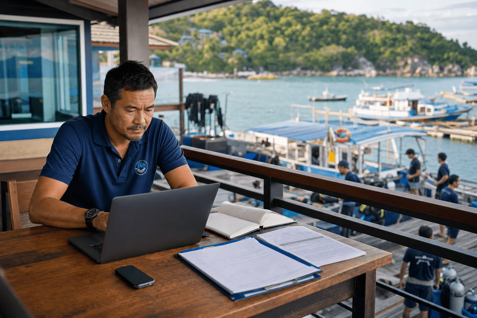 Owner overview scene with a short list of what matters this morning.
